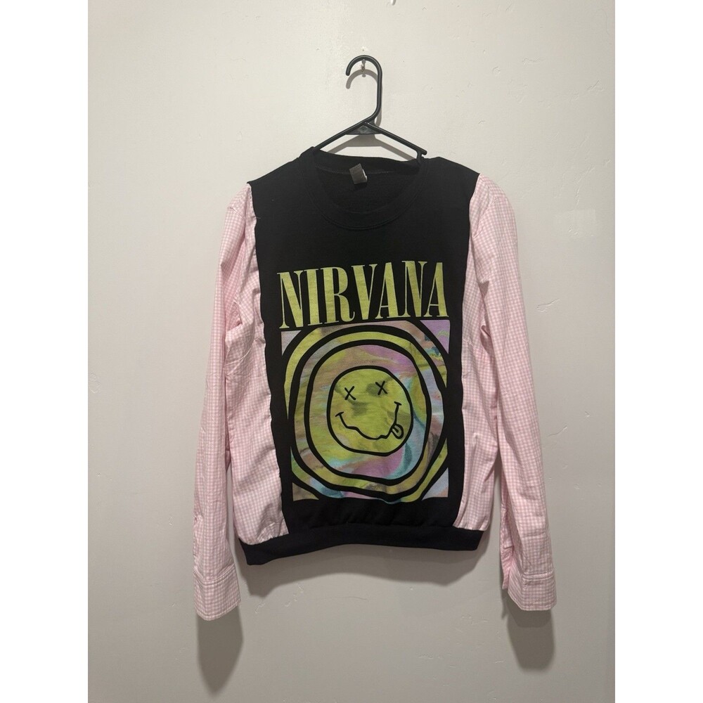 Reworked Upcycle Grunge Oversize Nirvana Top XS/S